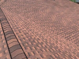 Aerial View Of A New Residential Roof On A Home