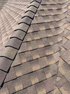 Aerial View Of A New Residential Roof On A Home