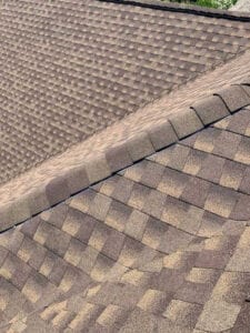 Aerial View Of A New Residential Roof On A Home