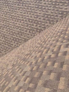 Aerial View Of A New Residential Roof On A Home