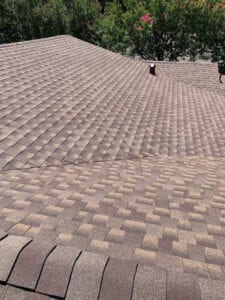 Aerial View Of A New Residential Roof On A Home