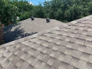 Aerial View Of A New Residential Roof On A Home
