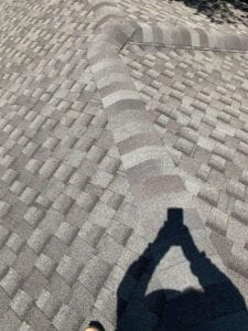 Aerial View Of A New Residential Roof On A Home