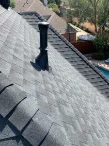 Aerial View Of A New Residential Roof On A Home