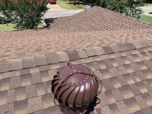 Aerial View Of A New Residential Roof On A Home