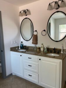 an older vanity